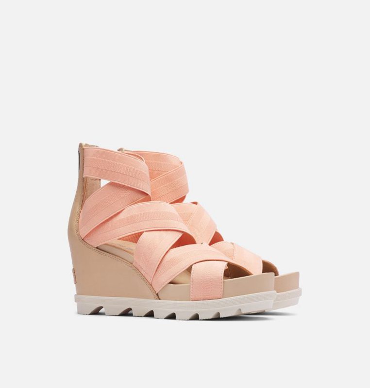 Sorel Dam Sandaler Beige/Brun - Joanie™ Ii Strap Wedge - ATQ-605394